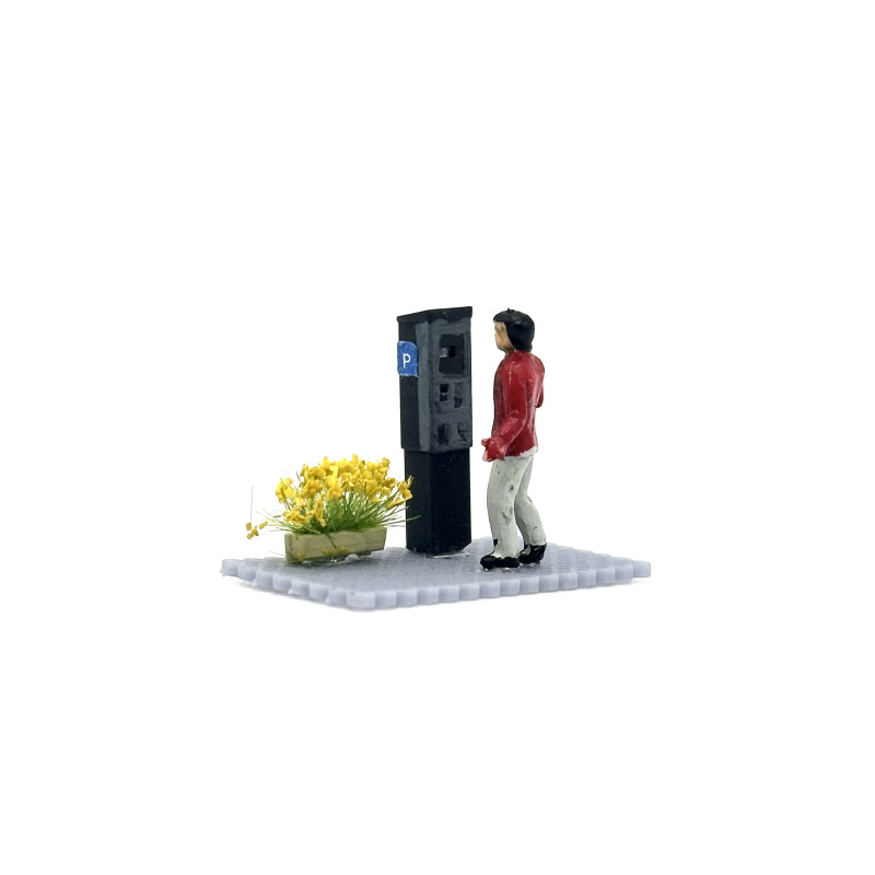 Parking Meter Set - 5 Pieces H0 1:87