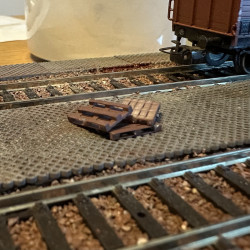 Perforated Concrete Slab Set - 10 Pieces H0 1:87